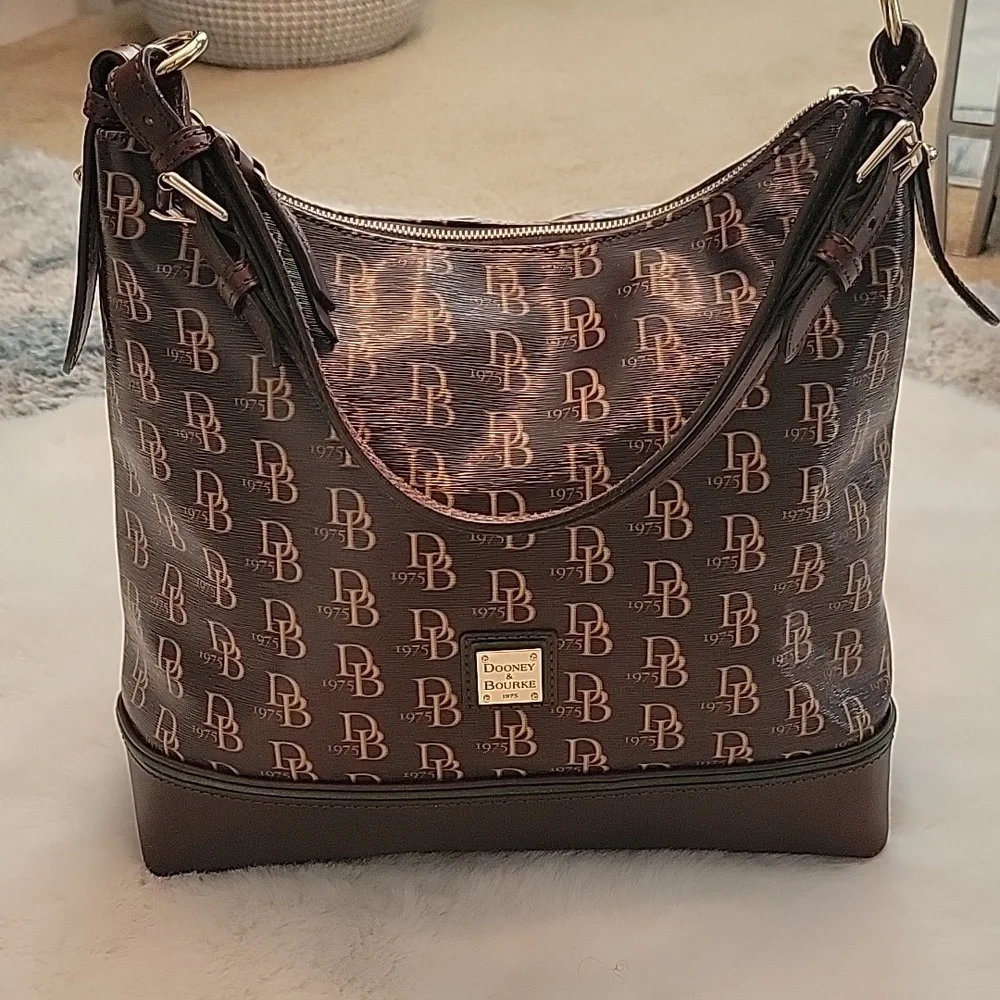 Dooney & Bourke Brown Leather Bag - Picture 7 of 7